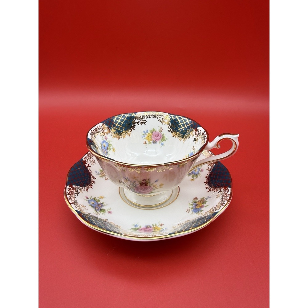VINTAGE Royal Albert Empress Series Cleopatra Tea Cup and Saucer England